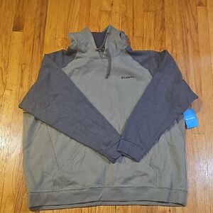 NWT Big & Tall Columbia Olive and Charcoal Hoodie